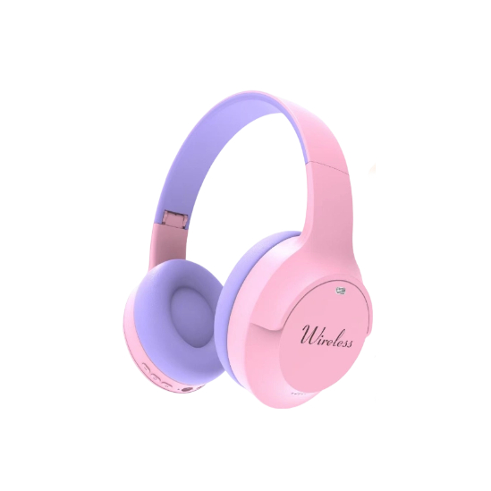 Colorful Over-Ear Wireless Headphones with  Wireless  Script Logo
