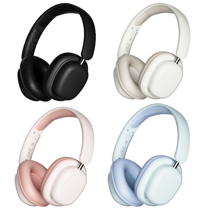 Minimalist Over-Ear Wireless Headphones with Soft Earpads