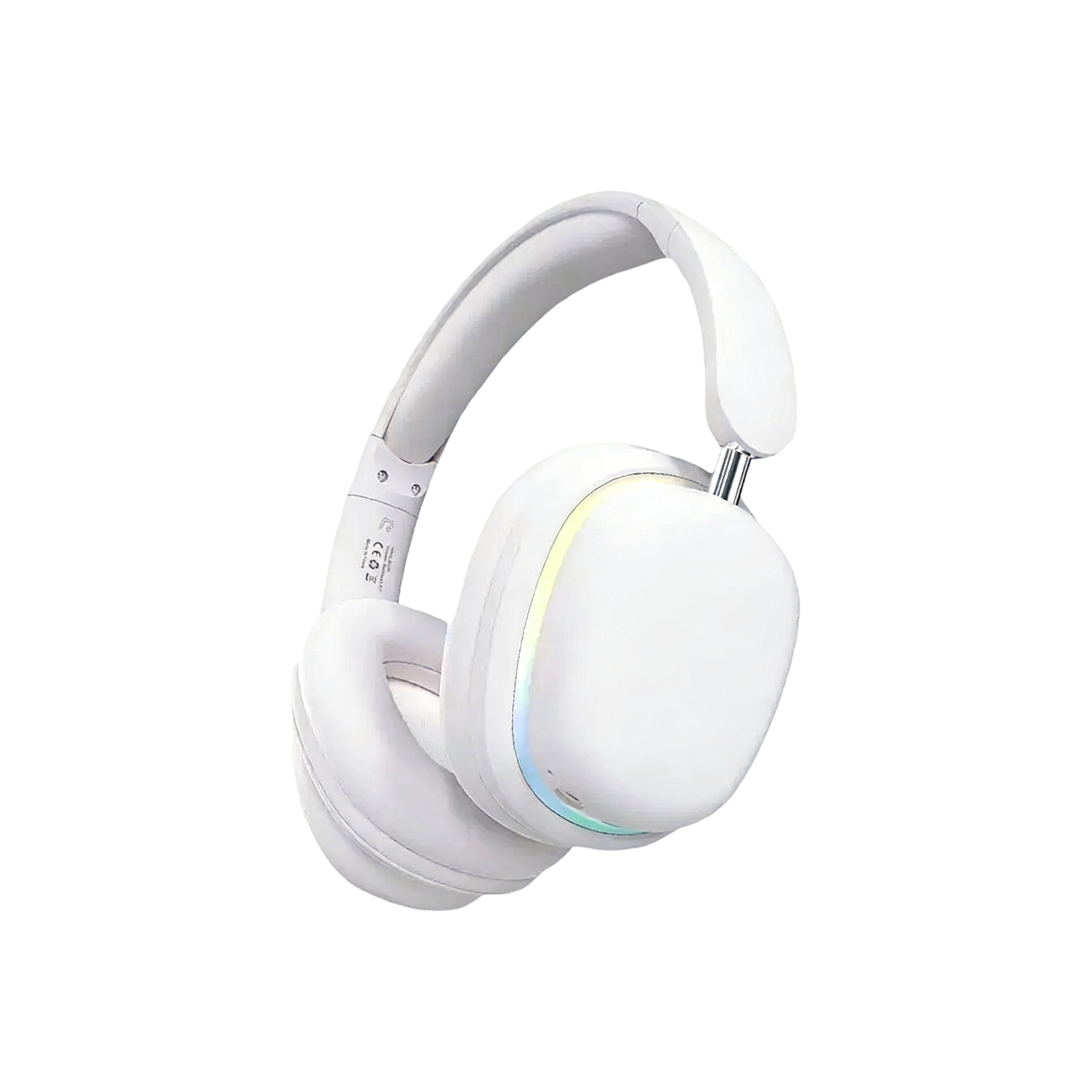 RGB Light-Up Over-Ear Wireless Headphones with Soft Earpads