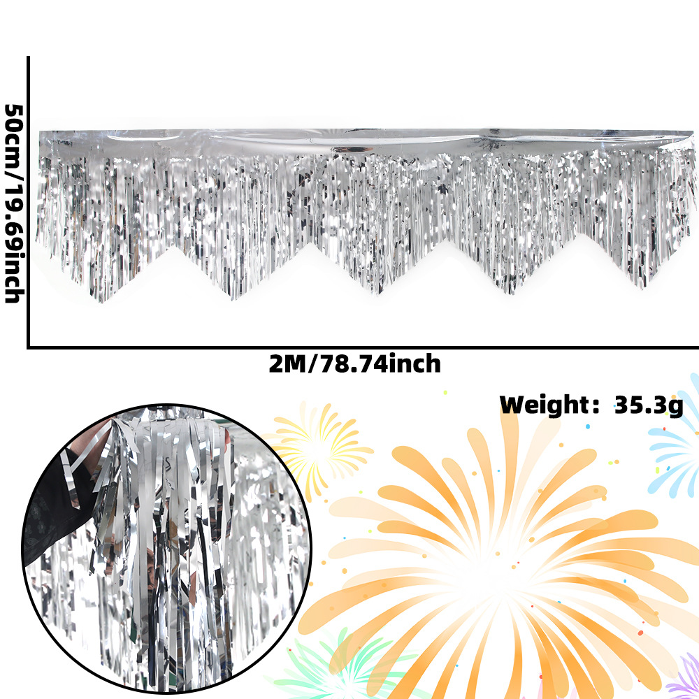 Metallic Tinsel Streamer Curtain