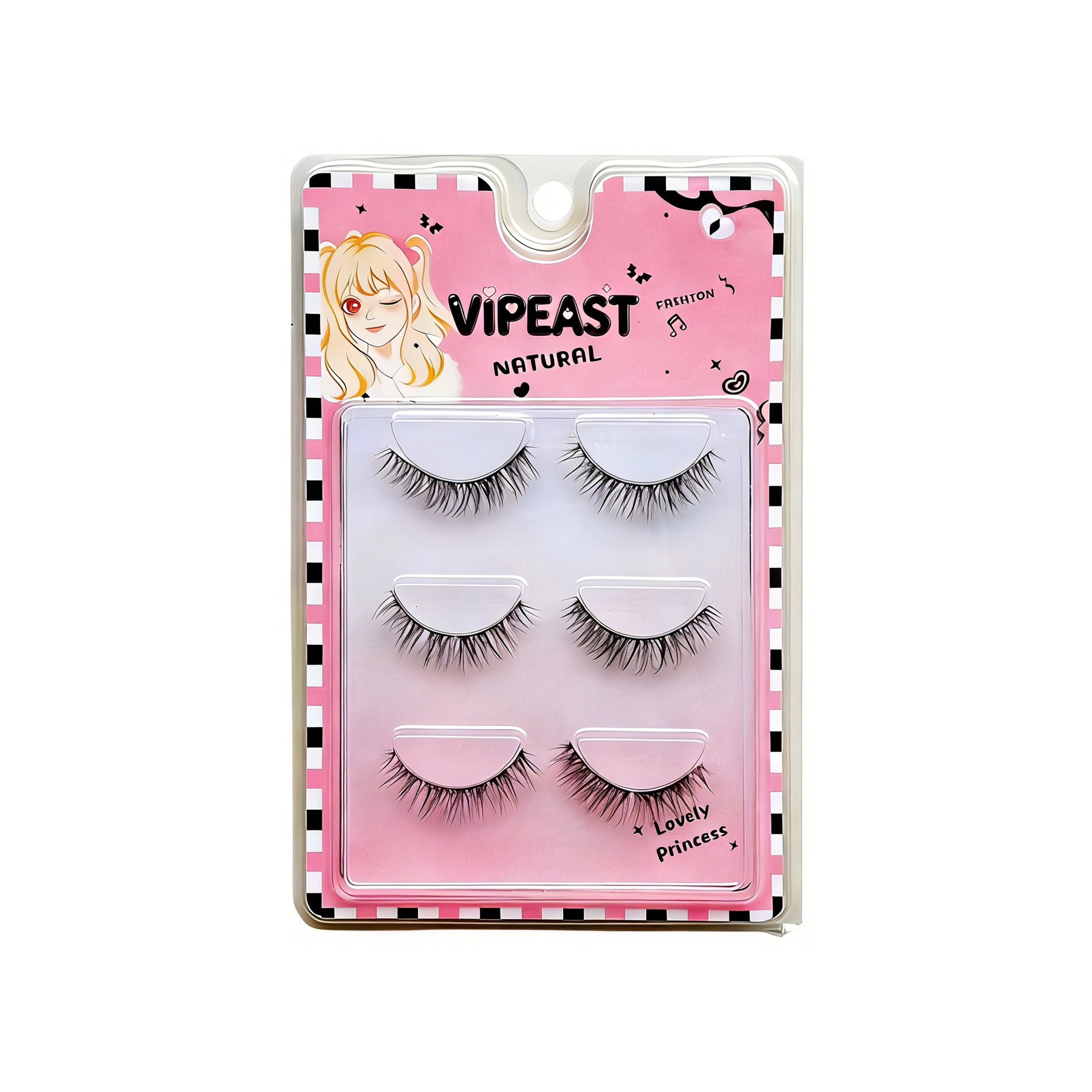 VIPEAST Natural Wispy False Eyelashes 3 Pairs