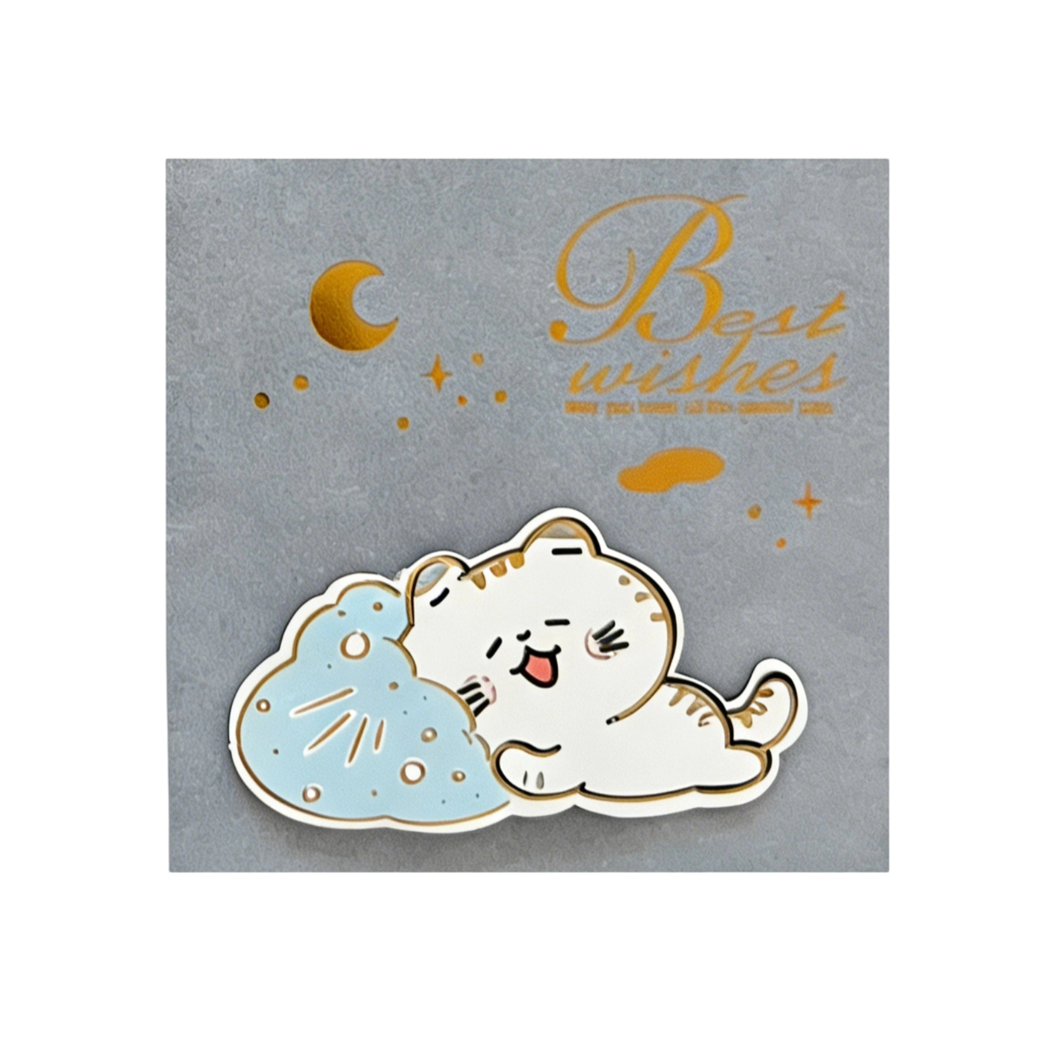 Whimsical Cat Greeting Card