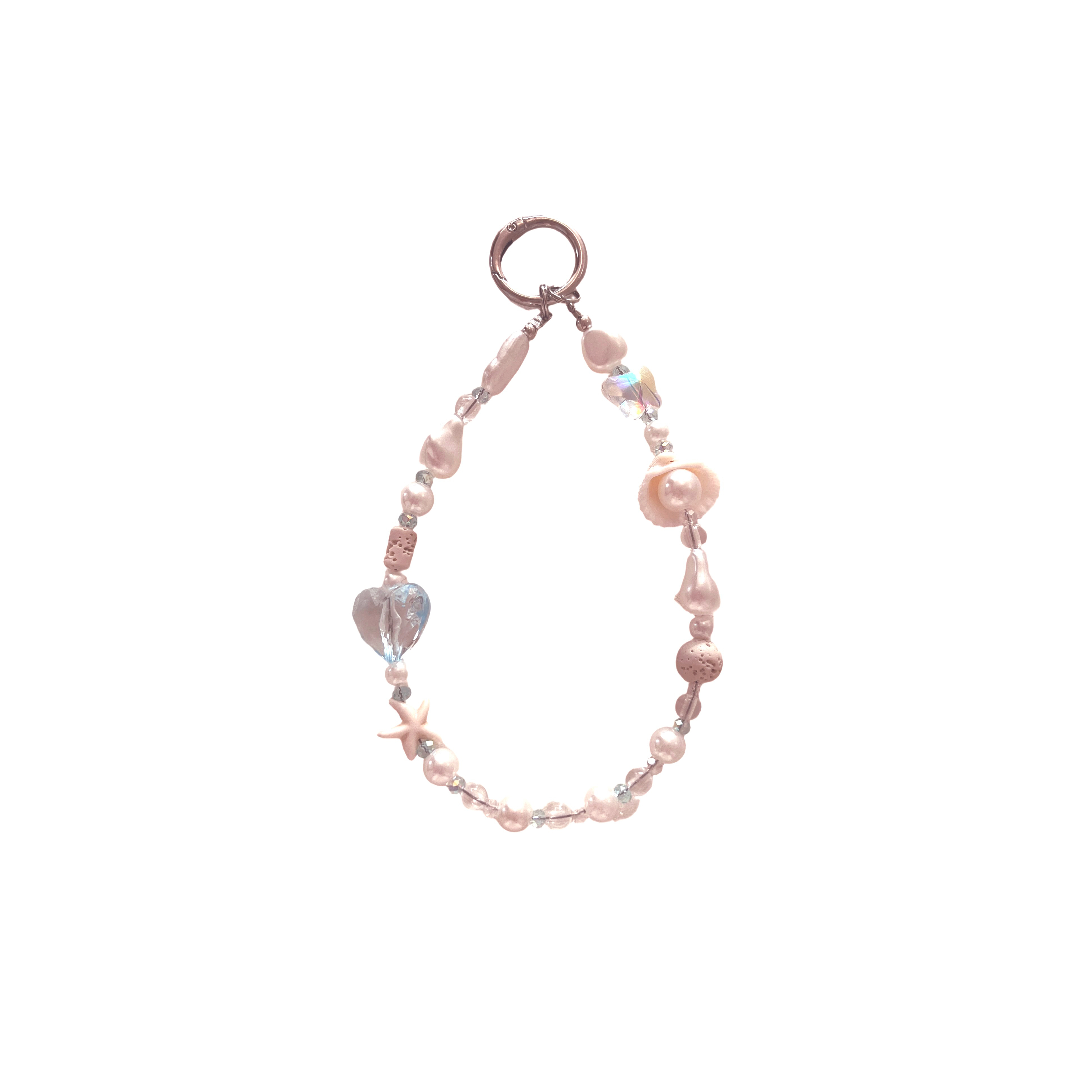 Ocean Shell Pearl Phone Charm