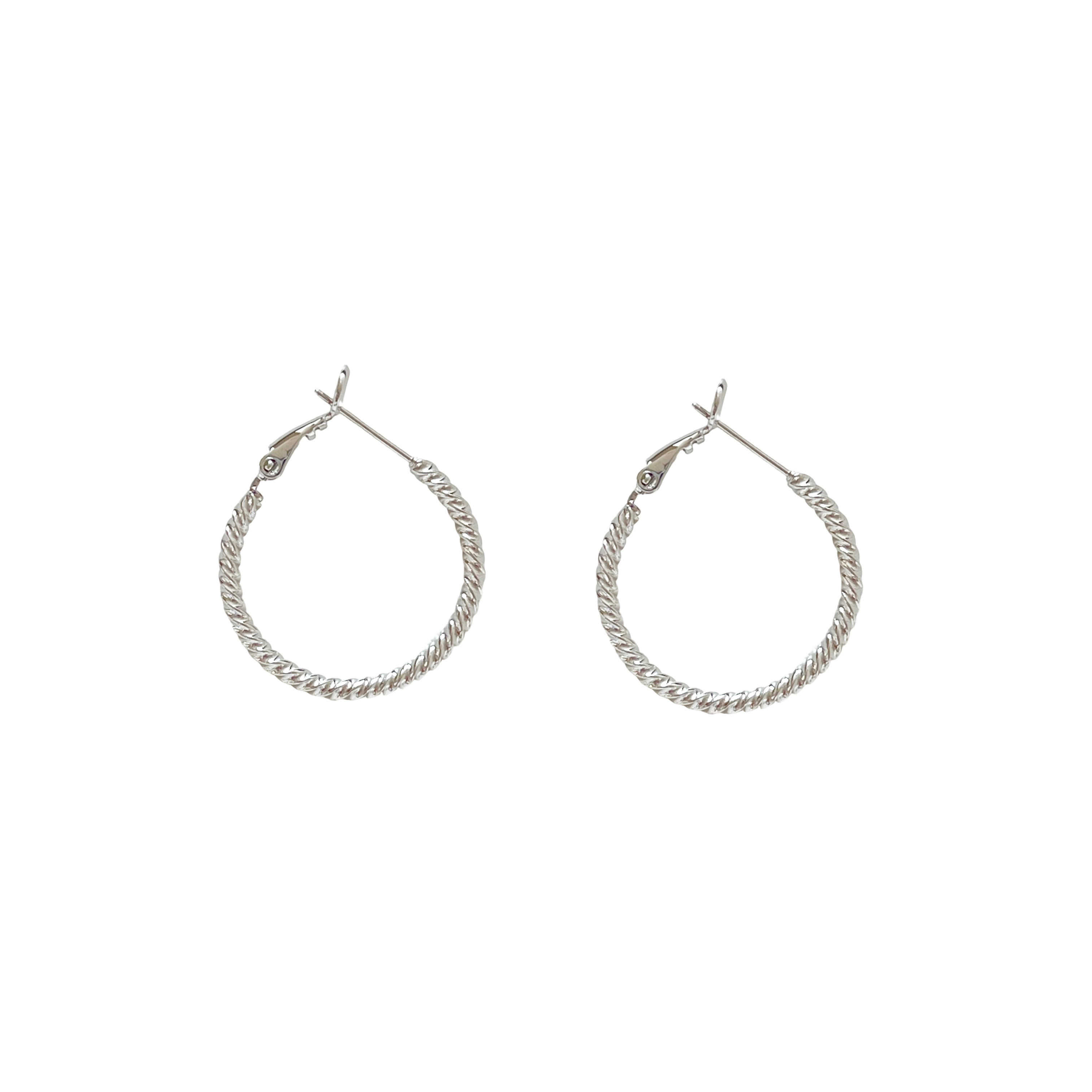 Twist Rope Hoop Earrings