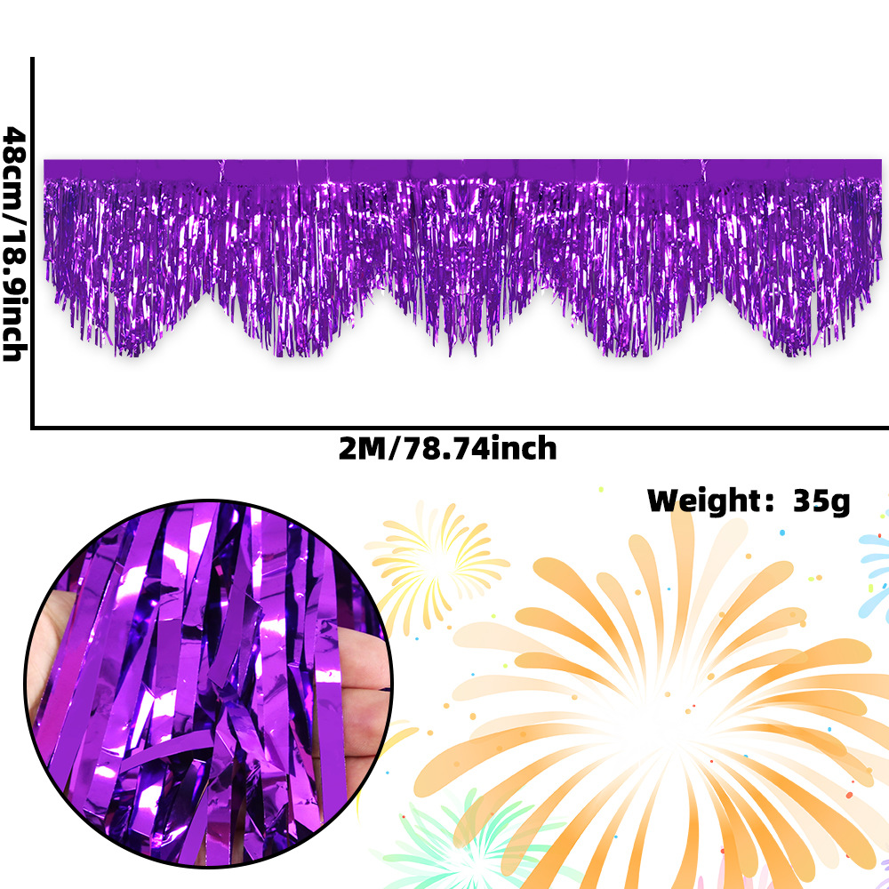Metallic Tinsel Streamer Curtain