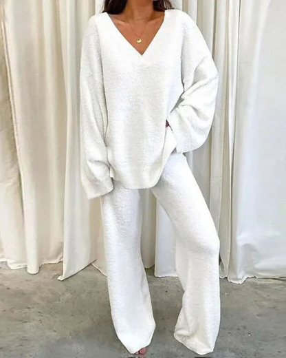 Long-sleeved casual two-piece set