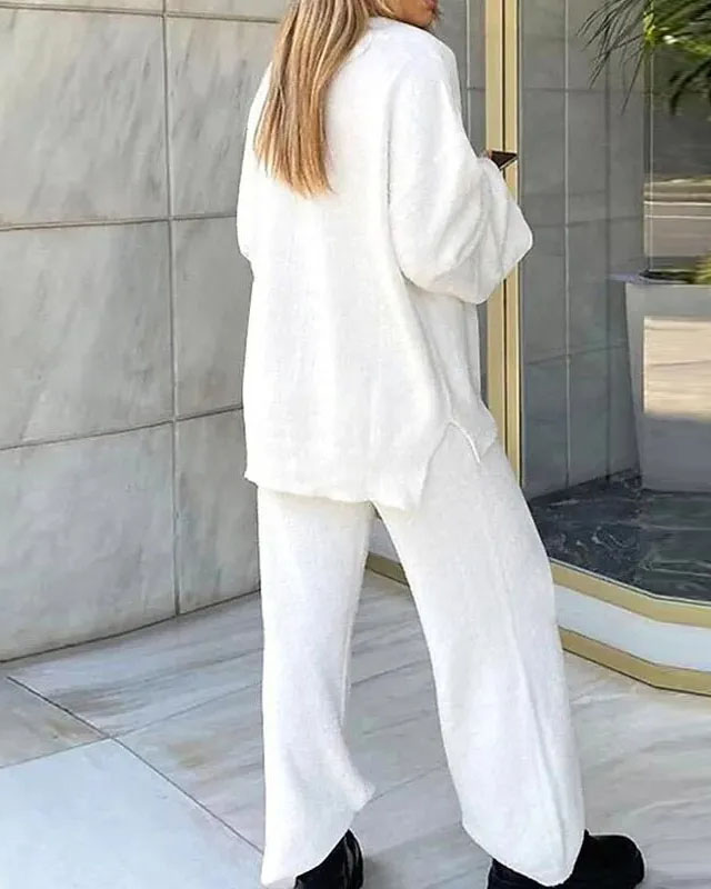 Long-sleeved casual two-piece set