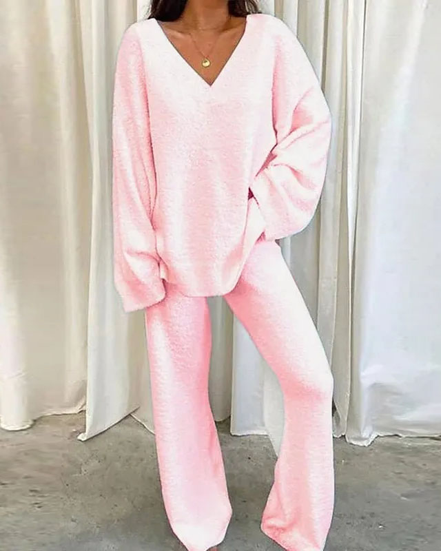 Long-sleeved casual two-piece set