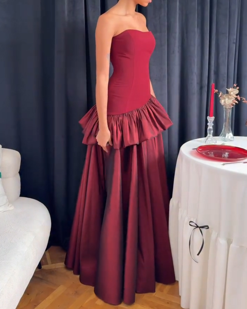 Elegant Sleeveless Solid Color Dress