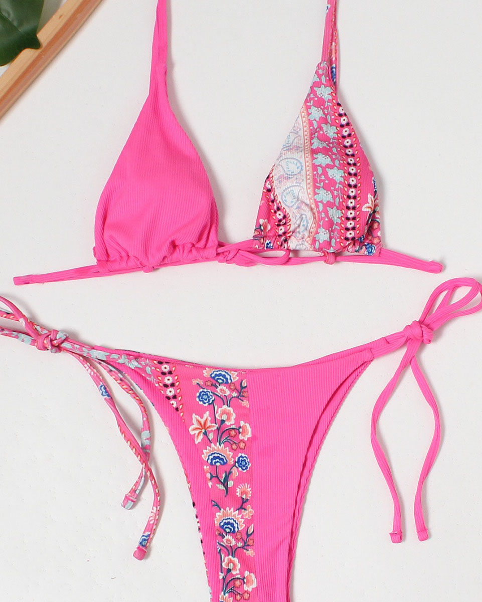 Bohemian Print Bikini Two-Piece Set