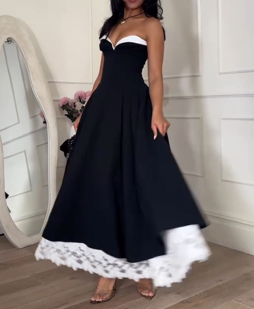 Elegant Double-Layered Lace Dress