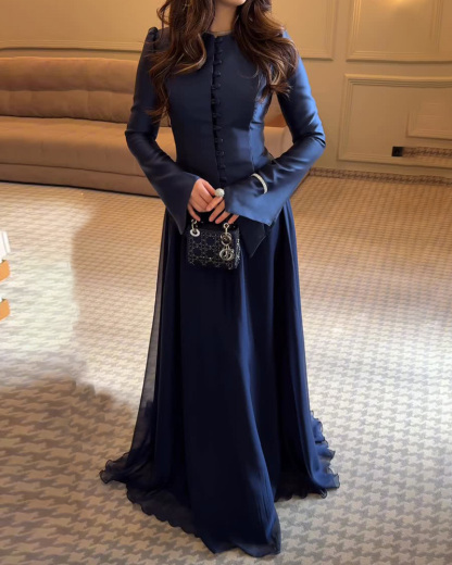 Elegant Lapel Solid Color Two-Piece Set