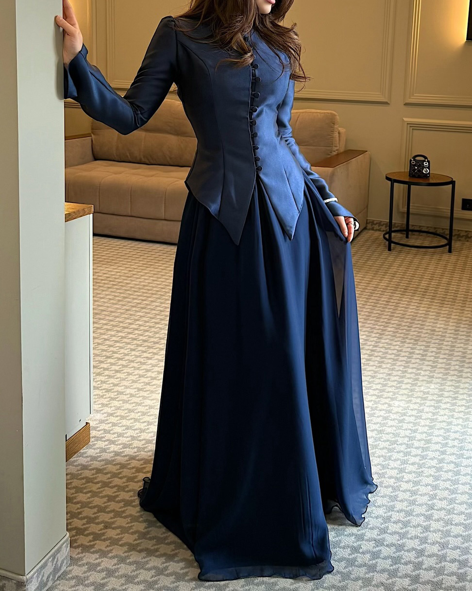 Elegant Lapel Solid Color Two-Piece Set