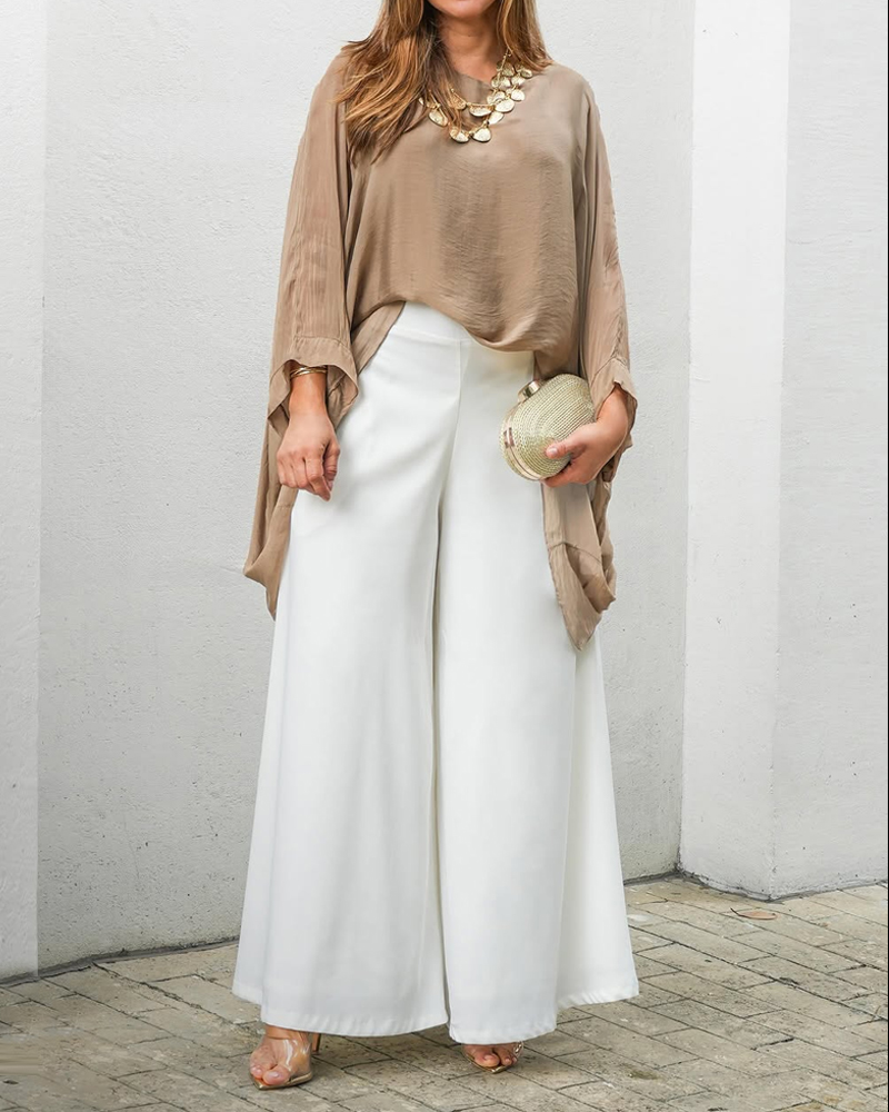 Crew Neck Loose Casual Two-Piece Set