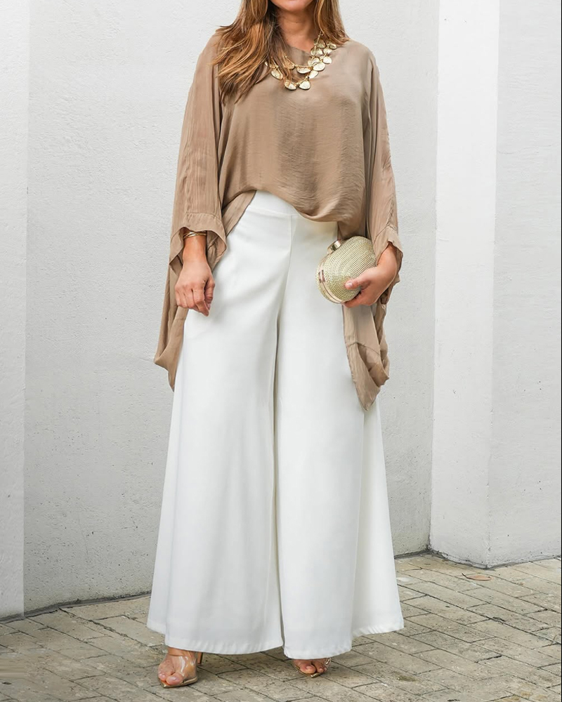 Crew Neck Loose Casual Two-Piece Set