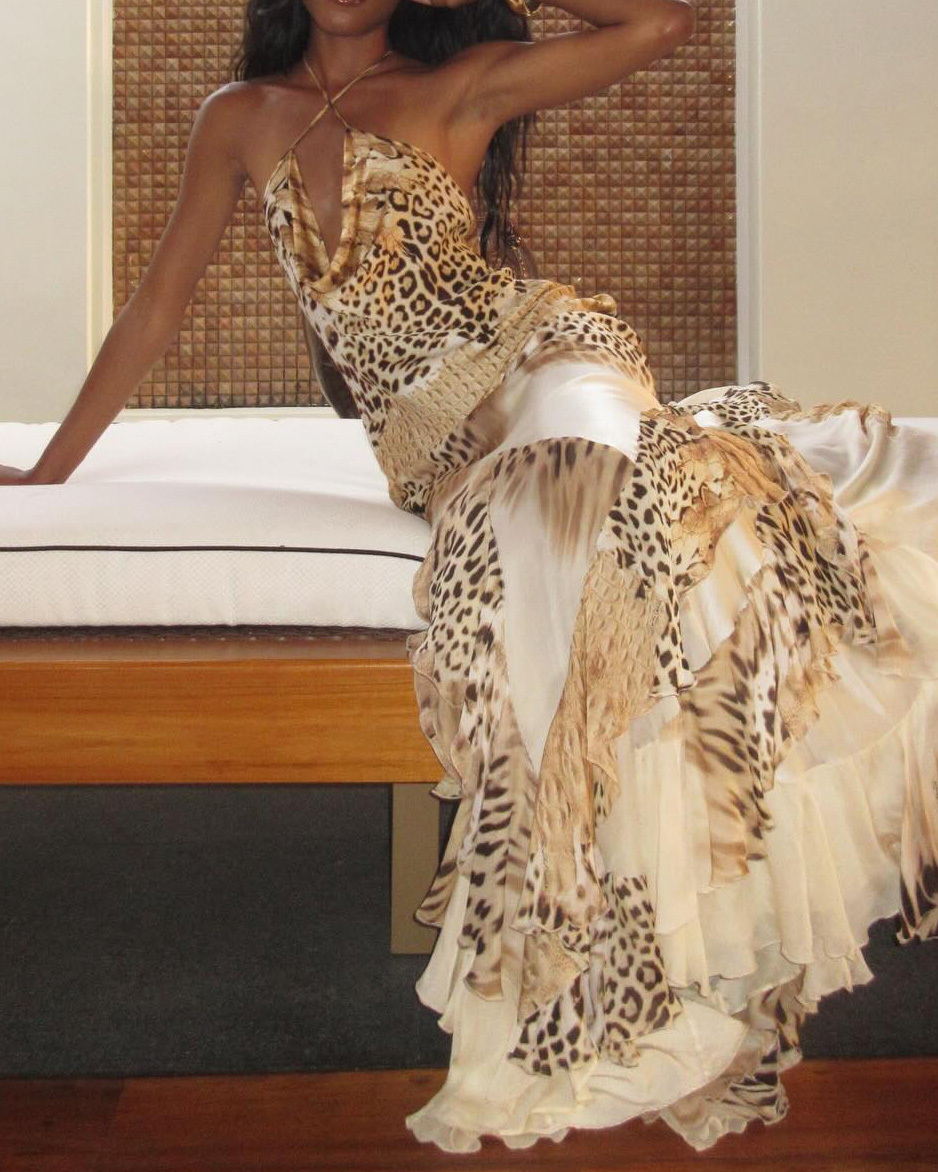 Sleeveless Leopard Print Dress