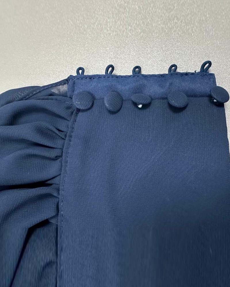 A Line/Princess V-Neck Long Sleeves Floral Dresses