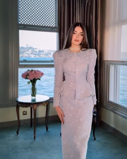 Hepburn-Style "Little Chanel" Inspired High-End French Socialite Long-Sleeve Set