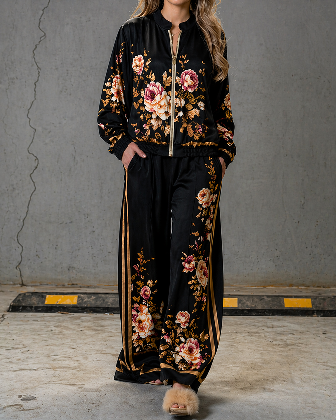 [Copy]Casual Horse Print Two-Piece Set