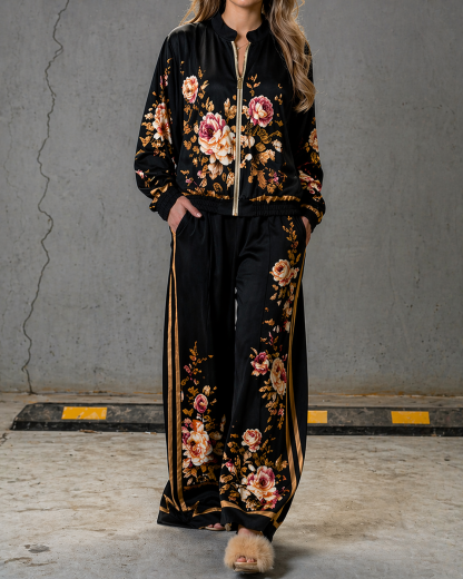 [Copy]Casual Horse Print Two-Piece Set