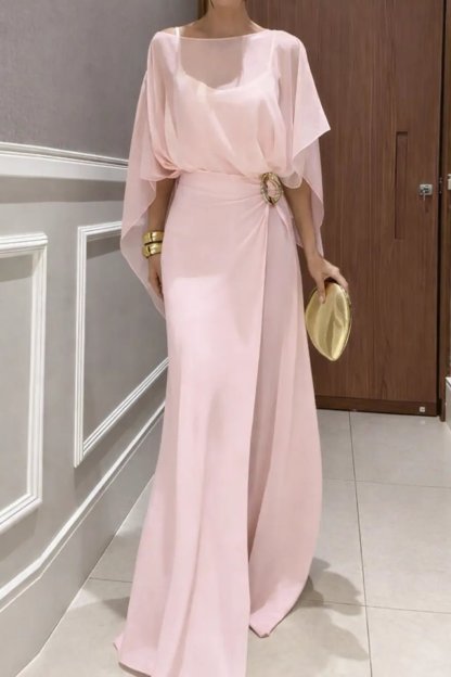 Elegant double - layer solid color jumpsuit - MismiDaily - jumpsuit