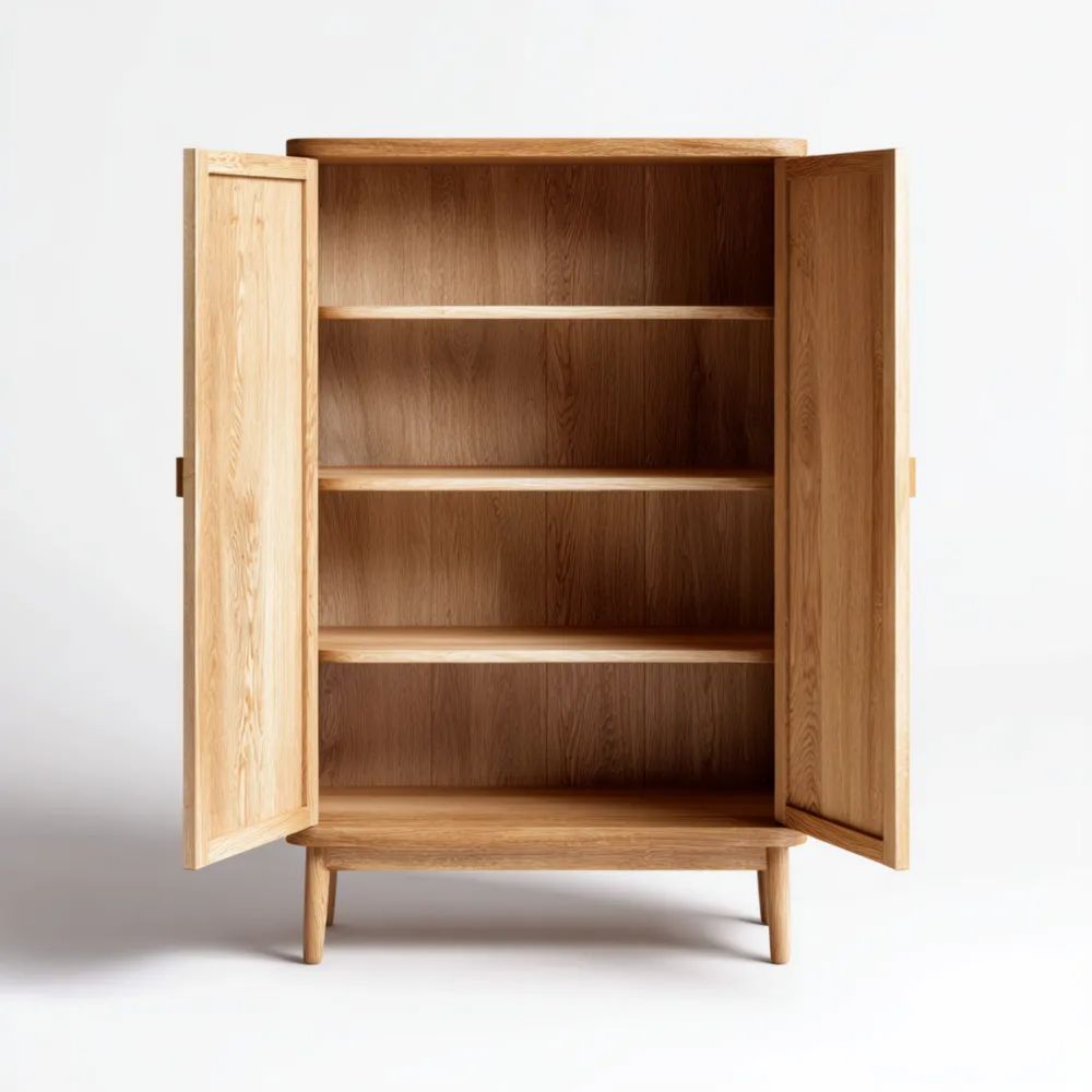 Aufbewahrungsschrank Eiche 120x50x180 cm - Natur - Modernes Design