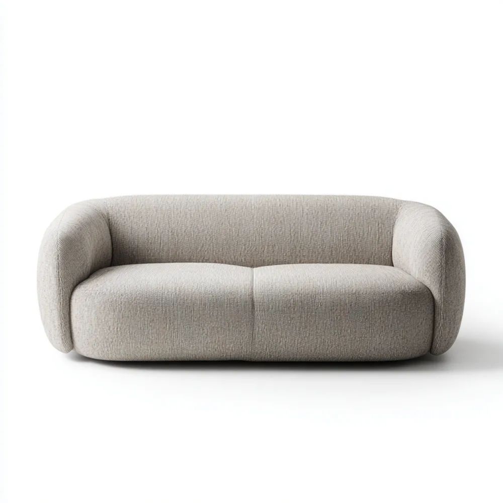 2-Sitzer-Sofa Stoff 180x85x70 cm – Hellgrau – Modernes Design