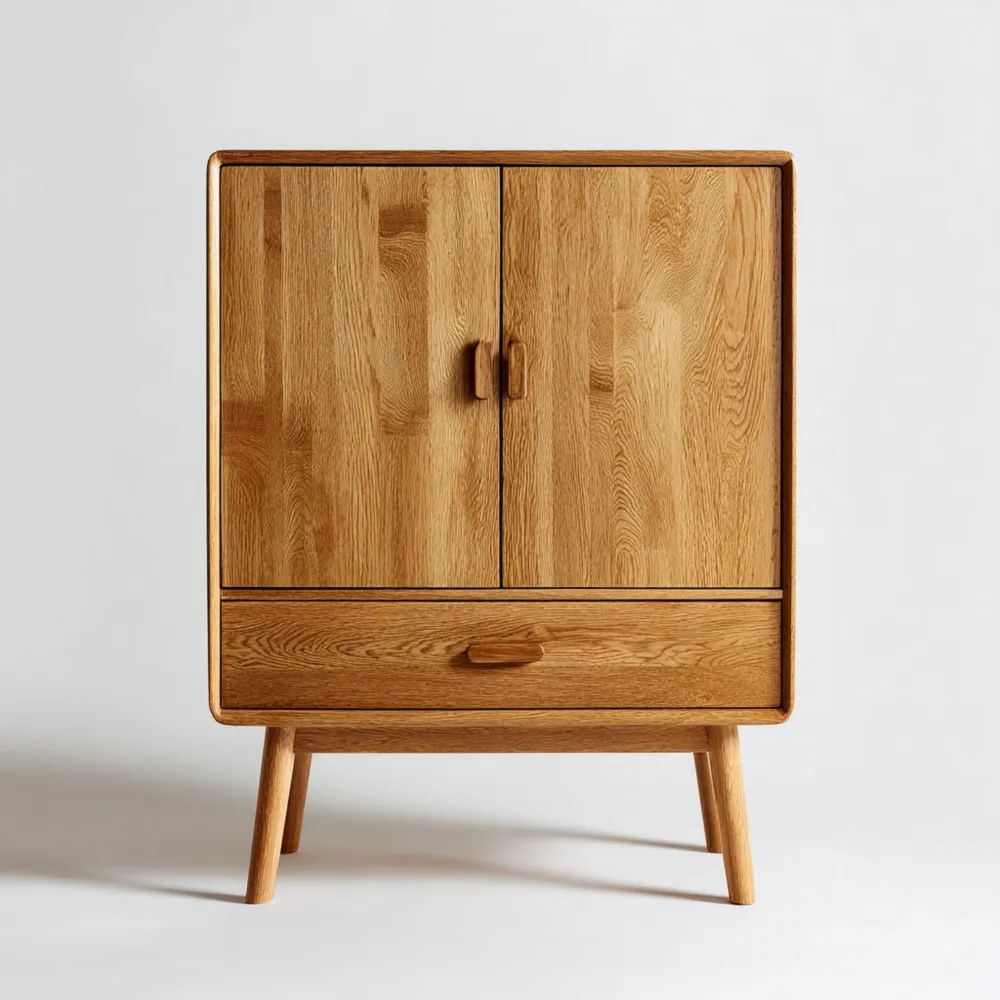 Aufbewahrungsschrank 80x40x120 cm – Eichenholz – Skandinavisches Design