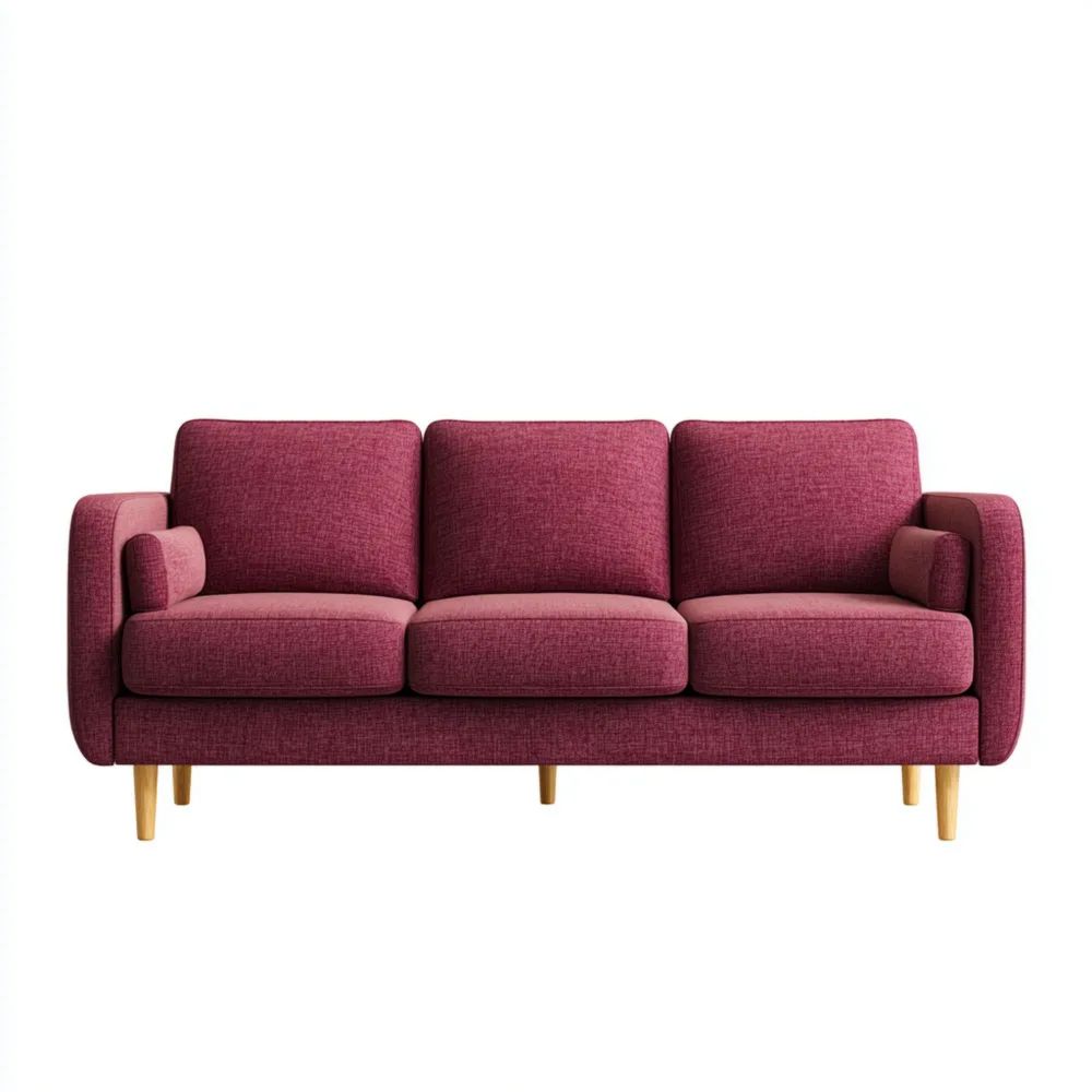 3-Sitzer-Sofa Stoff 200x85x90 cm – Rot – Modernes Design