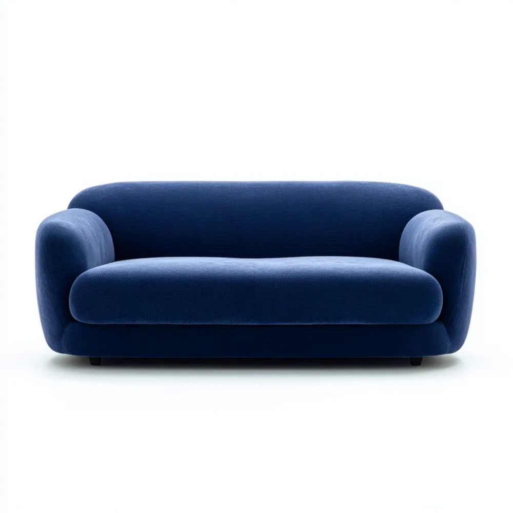2-Sitzer-Sofa Stoffpolster 140x85x75 cm – Blau – Modernes Design