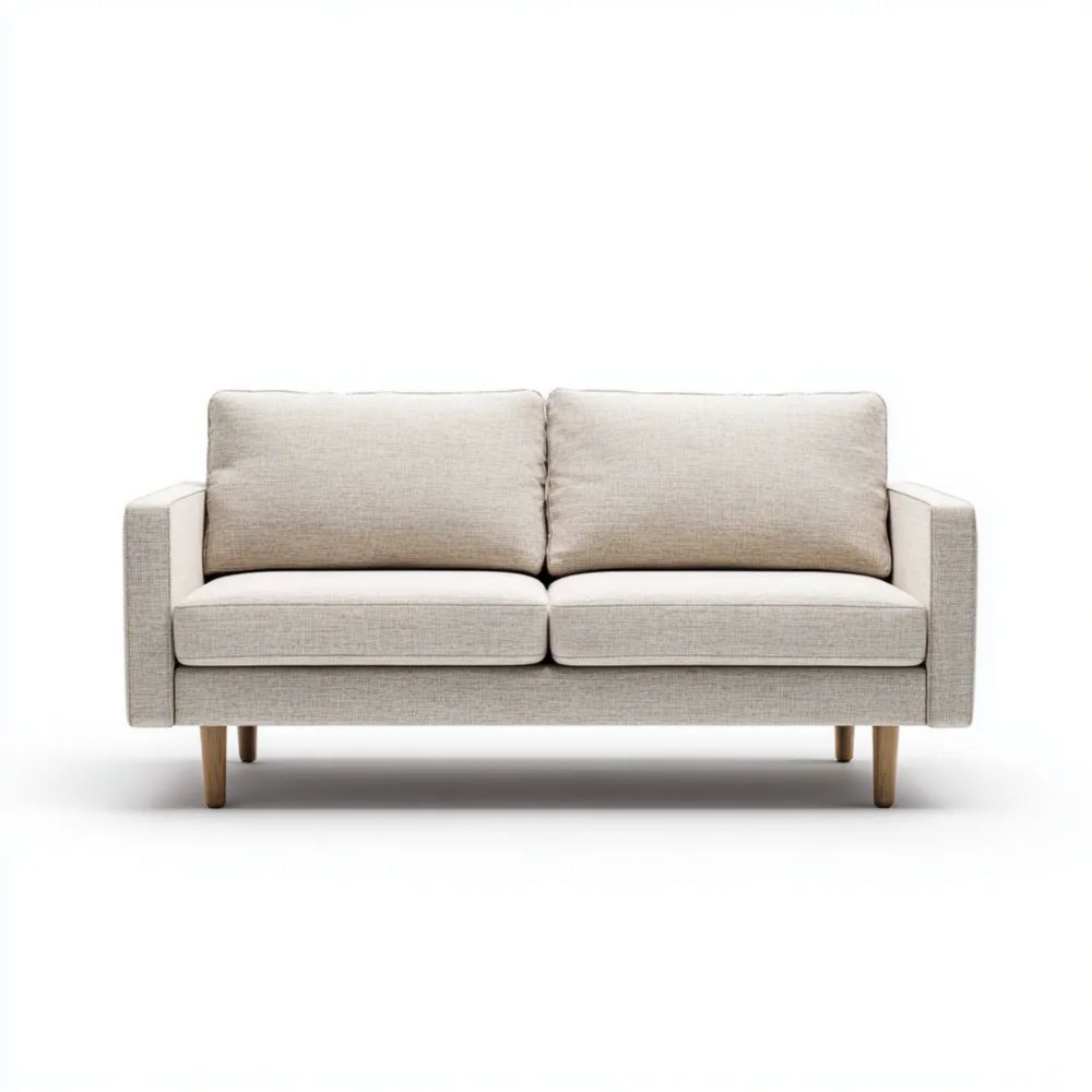 2-Sitzer-Sofa Stoff 150x85x80 cm – Beige – Zeitgenössisches Design