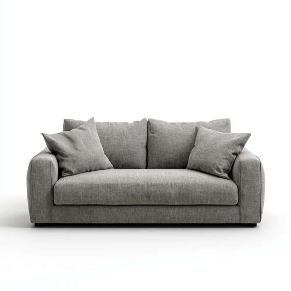 2-Sitzer-Sofa Stoff 150x85x75 cm – Hellgrau – Modernes Design