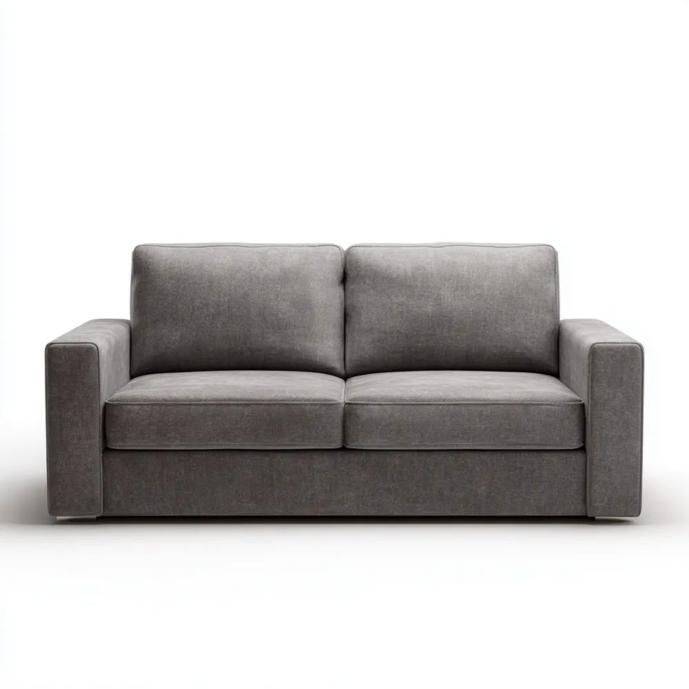 2-Sitzer-Sofa Stoff 200x95x85 cm – Dunkelgrau – Moderner Stil