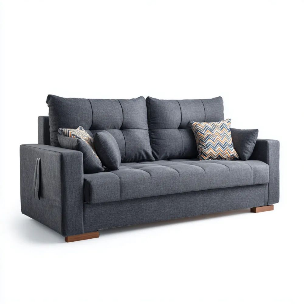 2-Sitzer-Sofa Stoffpolsterung 200x90x85 cm - Dunkelblau - Modernes Design