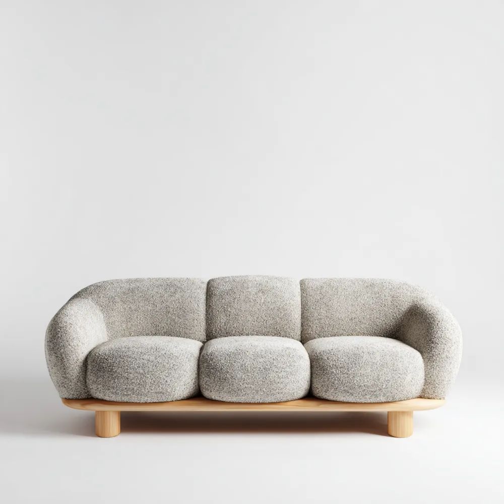 3-Sitzer-Sofa 210x95x75 cm – Grau – Modernes Design