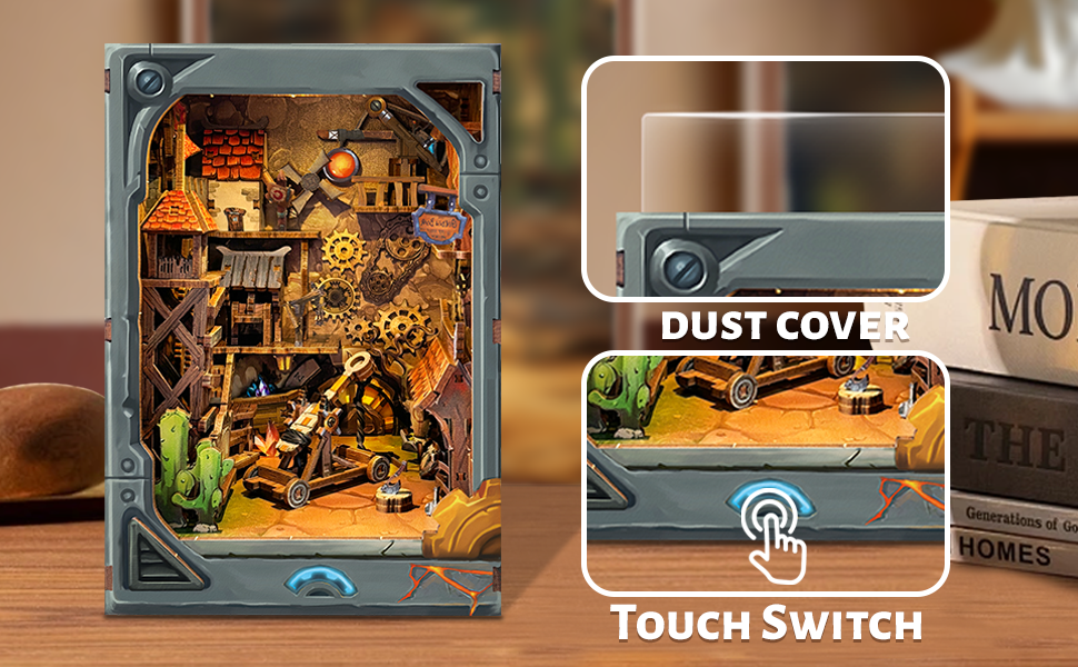 Mining Zone Fortress DIY Book Nook