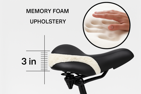 Weather-resistant bike saddle