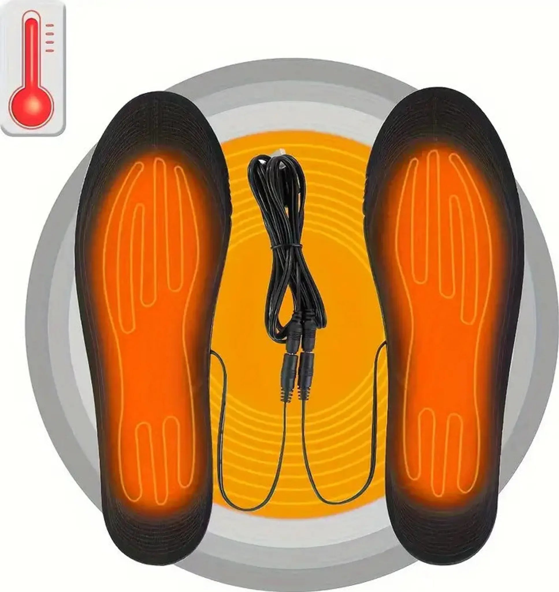 Heated insoles for work boots