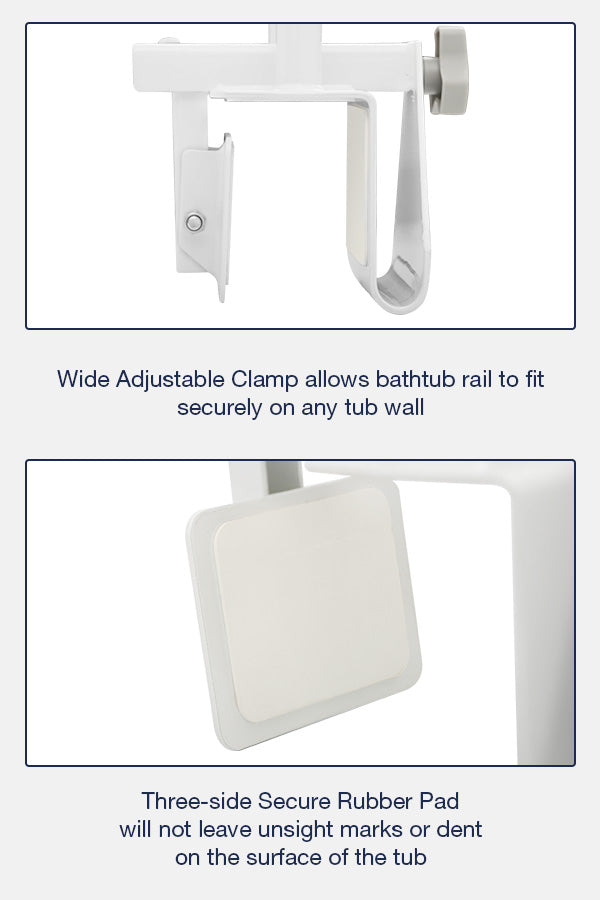 Bathtub Safety Rails Size