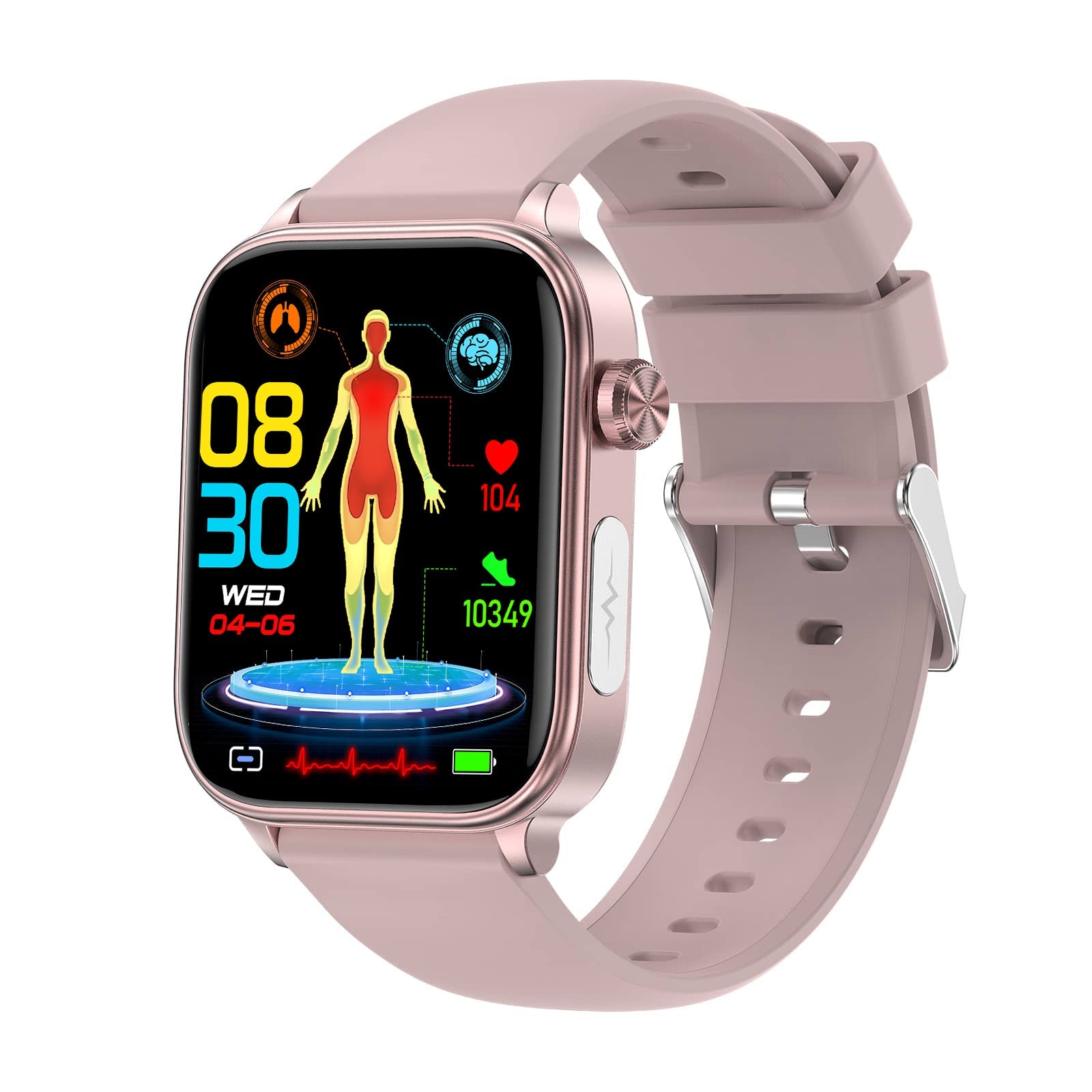 Professional ECG Blood Sugar Blood Pressure HRV Monitoring Health Watch