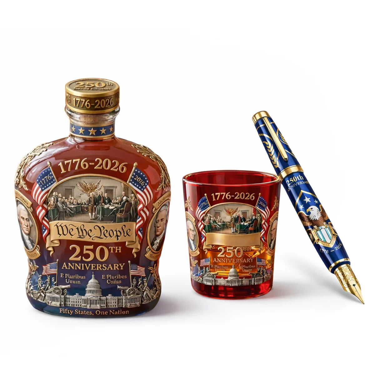 US 250th Anniversary 1776-2026 Edition Whiskey Bottle