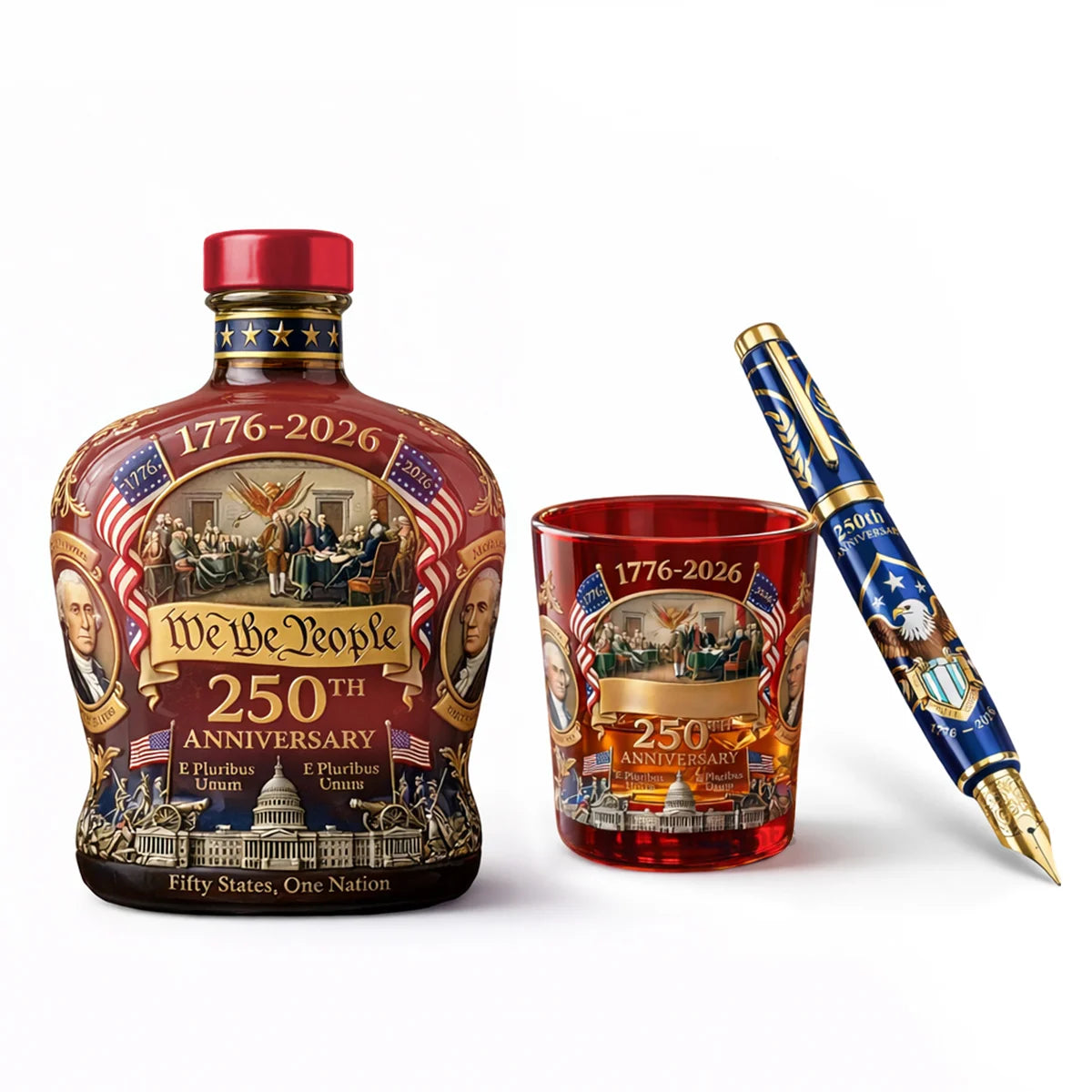 US 250th Anniversary 1776-2026 Edition Whiskey Bottle