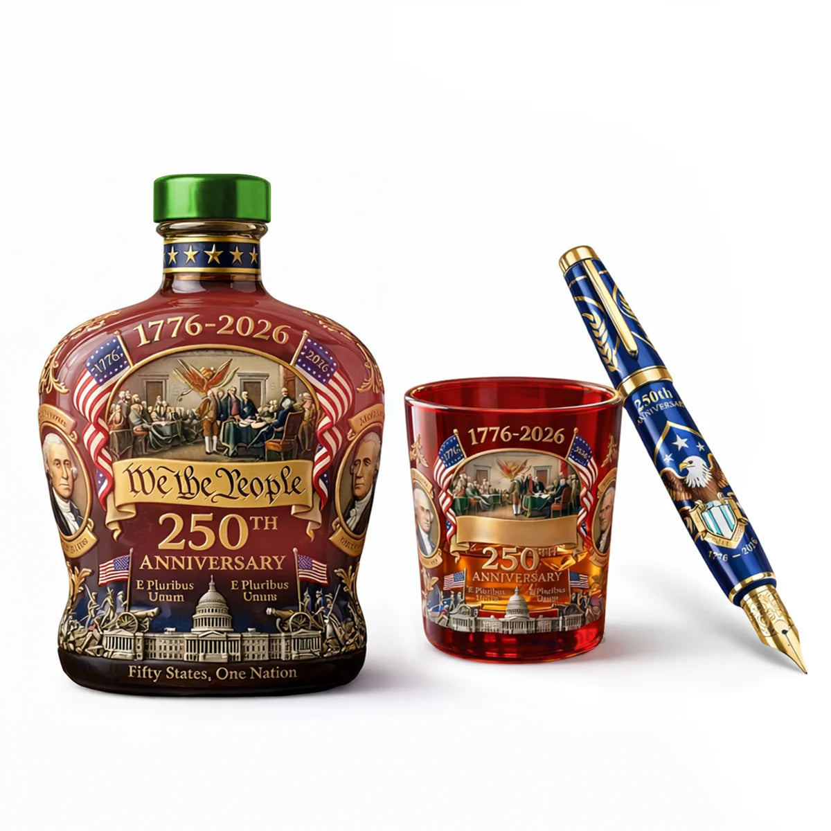 US 250th Anniversary 1776-2026 Edition Whiskey Bottle