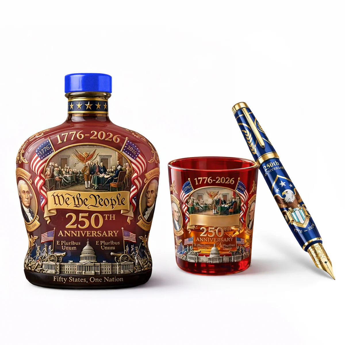 US 250th Anniversary 1776-2026 Edition Whiskey Bottle