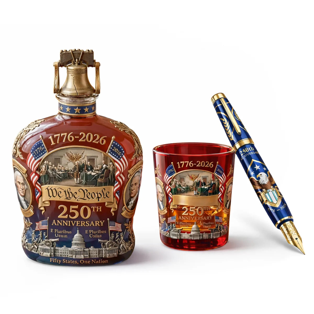 US 250th Anniversary 1776-2026 Edition Whiskey Bottle