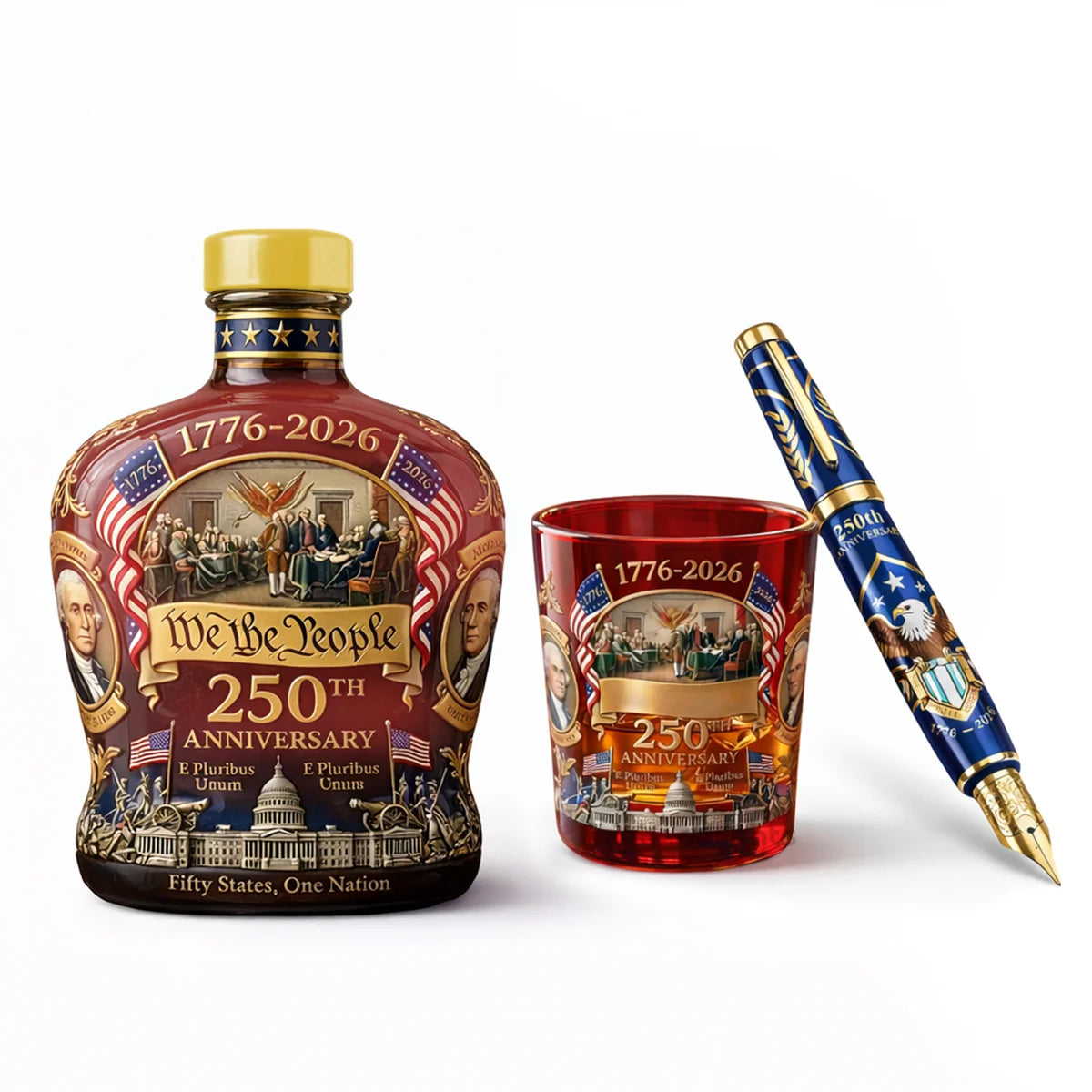 US 250th Anniversary 1776-2026 Edition Whiskey Bottle