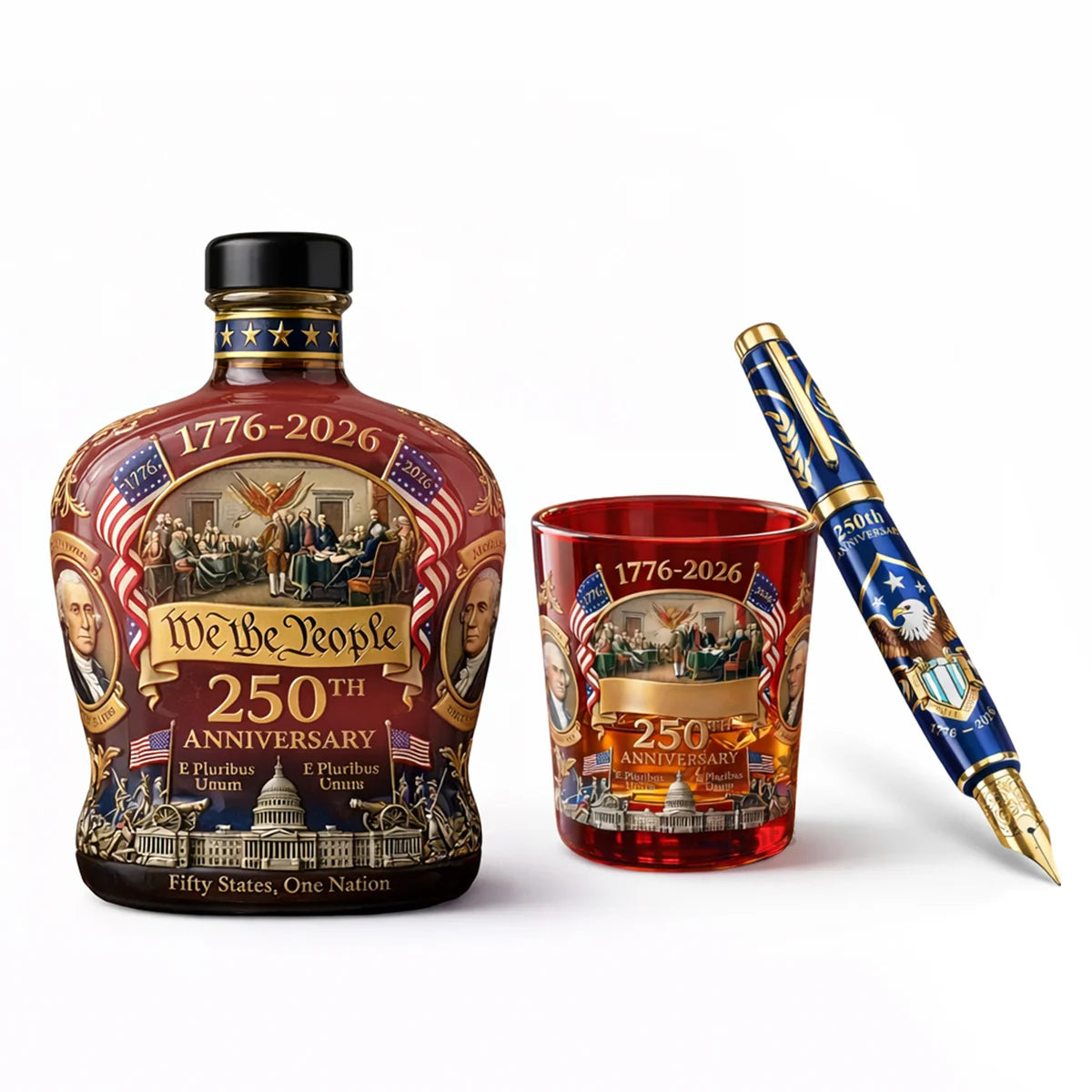 US 250th Anniversary 1776-2026 Edition Whiskey Bottle