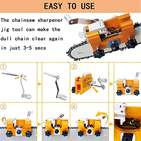 Chainsaw sharpener components