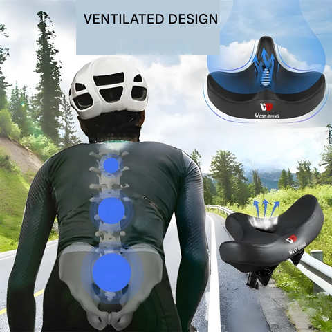 Ergonomic wide saddle design