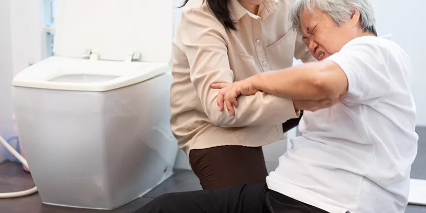 Prevent bathroom slip